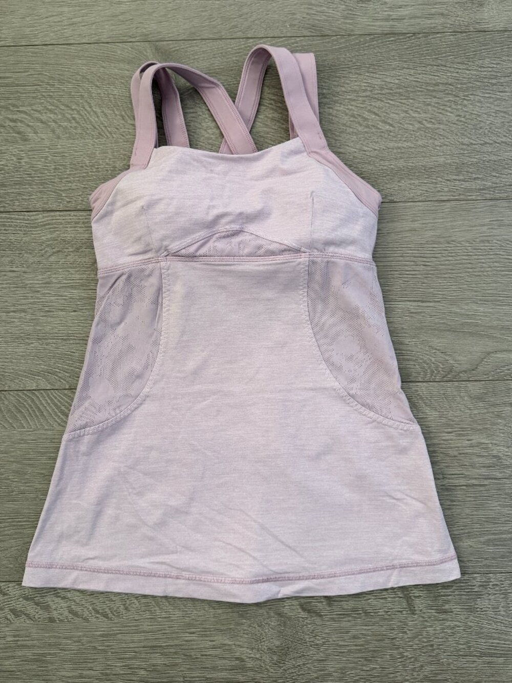 Lululemon Lavender Mesh Racerback Tank Top Size 2